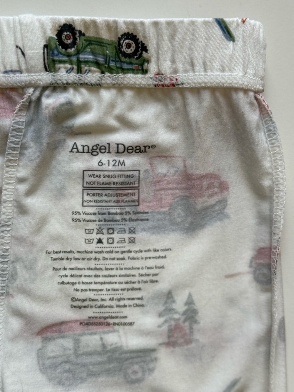 Angel Dear Boys Off-Road Adventure Short Sleeve Loungewear Set - Size 6-12M - Picture 11 of 16